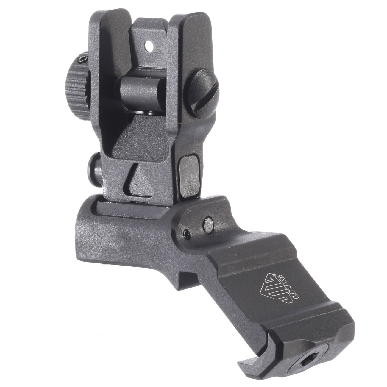 UTG Accu-Sync 45 Grad Flip-Up Rear Sight schwarz f. 21mm Schienen schwarz