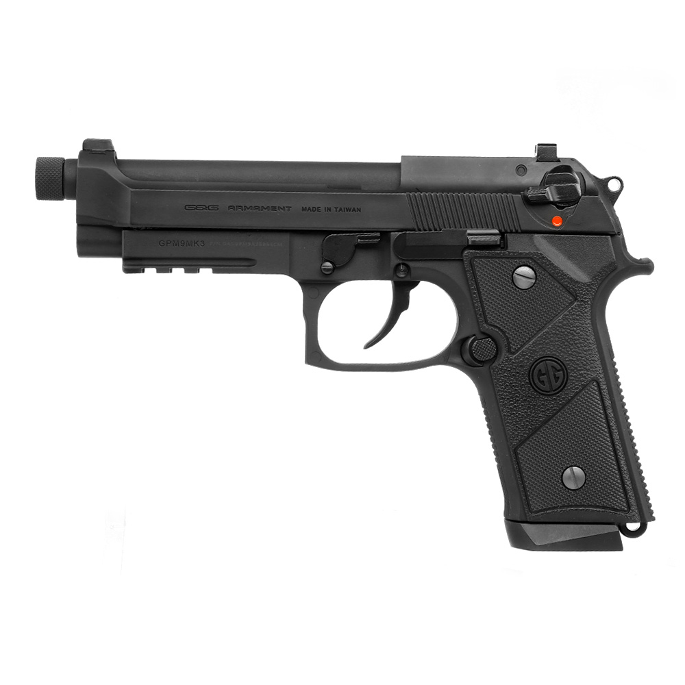 G&G GPM9 MK3 mit Metallrahmen GBB 6mm BB schwarz inkl. Pistolenkoffer Bild 1