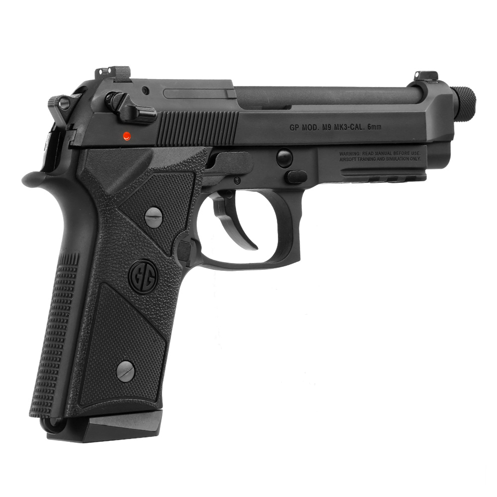 G&G GPM9 MK3 mit Metallrahmen GBB 6mm BB schwarz inkl. Pistolenkoffer Bild 4