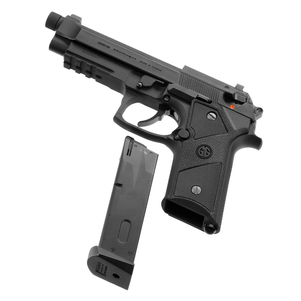G&G GPM9 MK3 mit Metallrahmen GBB 6mm BB schwarz inkl. Pistolenkoffer Bild 6