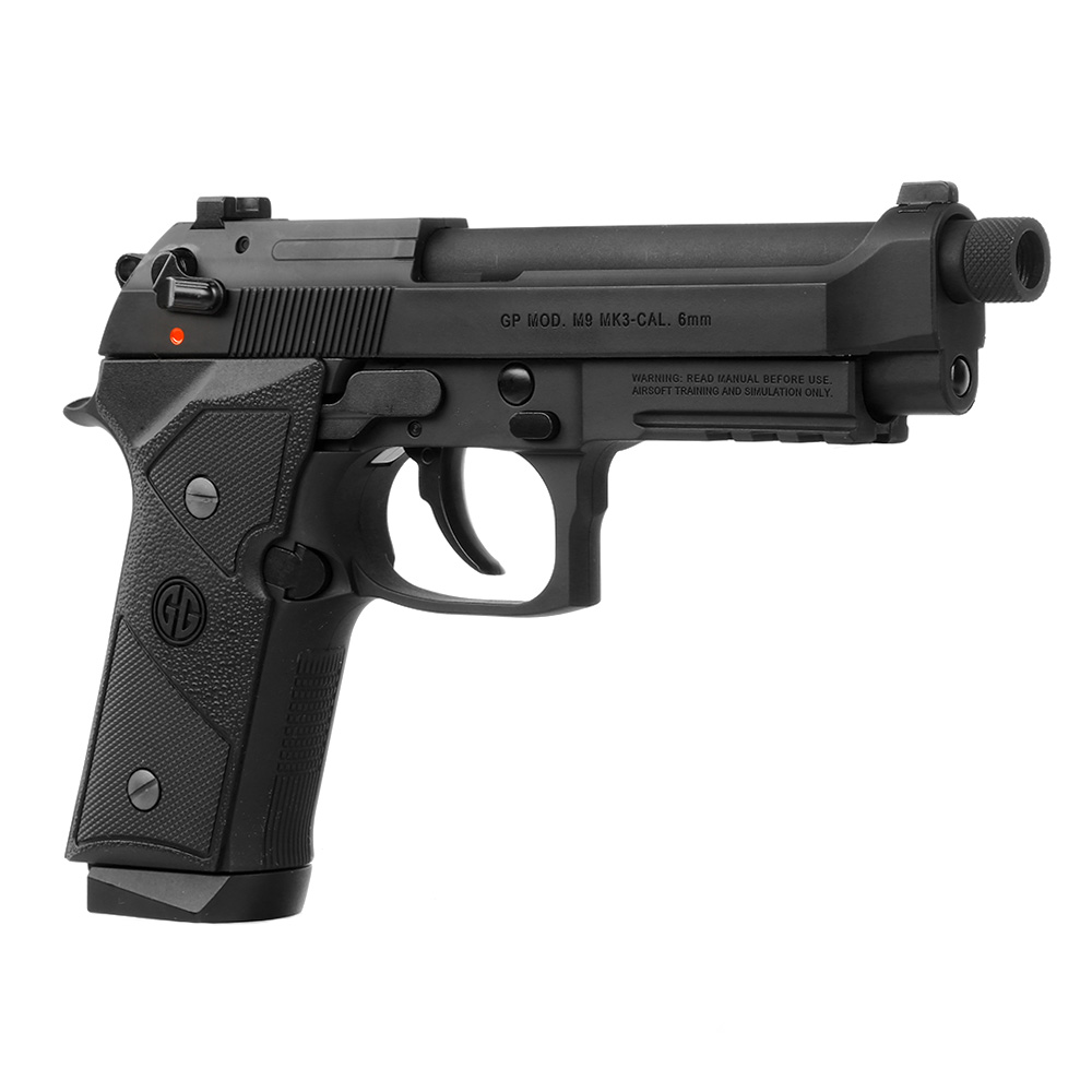 G&G GPM9 MK3 mit Metallrahmen GBB 6mm BB schwarz inkl. Pistolenkoffer Bild 8