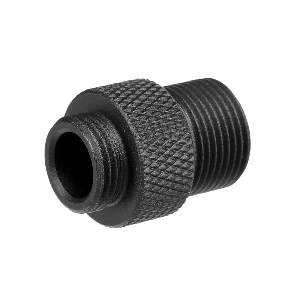 G&G Aluminium Silencer Adapter 12mm- Innen auf 14mm- Auen schwarz Bild 1