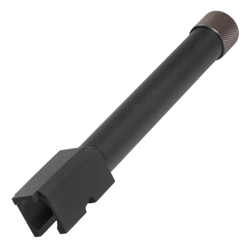 KJ Works CZ P-09 Duty Outer Barrel mit Silencer Gewinde 14mm- schwarz Bild 1