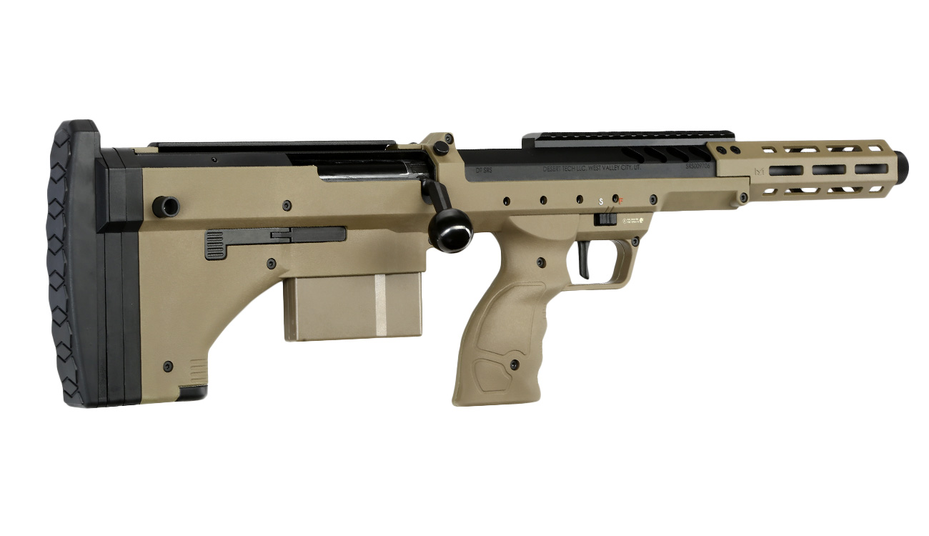 Silverback Desert Tech SRS-A2 / M2 Sport 16 Zoll Pull-Bolt Bullpup Springer 6mm BB Flat Dark Earth Bild 3