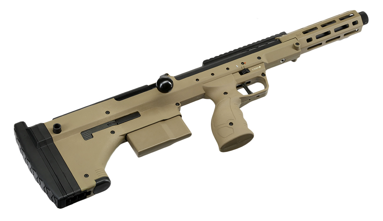 Silverback Desert Tech SRS-A2 / M2 Sport 16 Zoll Pull-Bolt Bullpup Springer 6mm BB Flat Dark Earth Bild 4