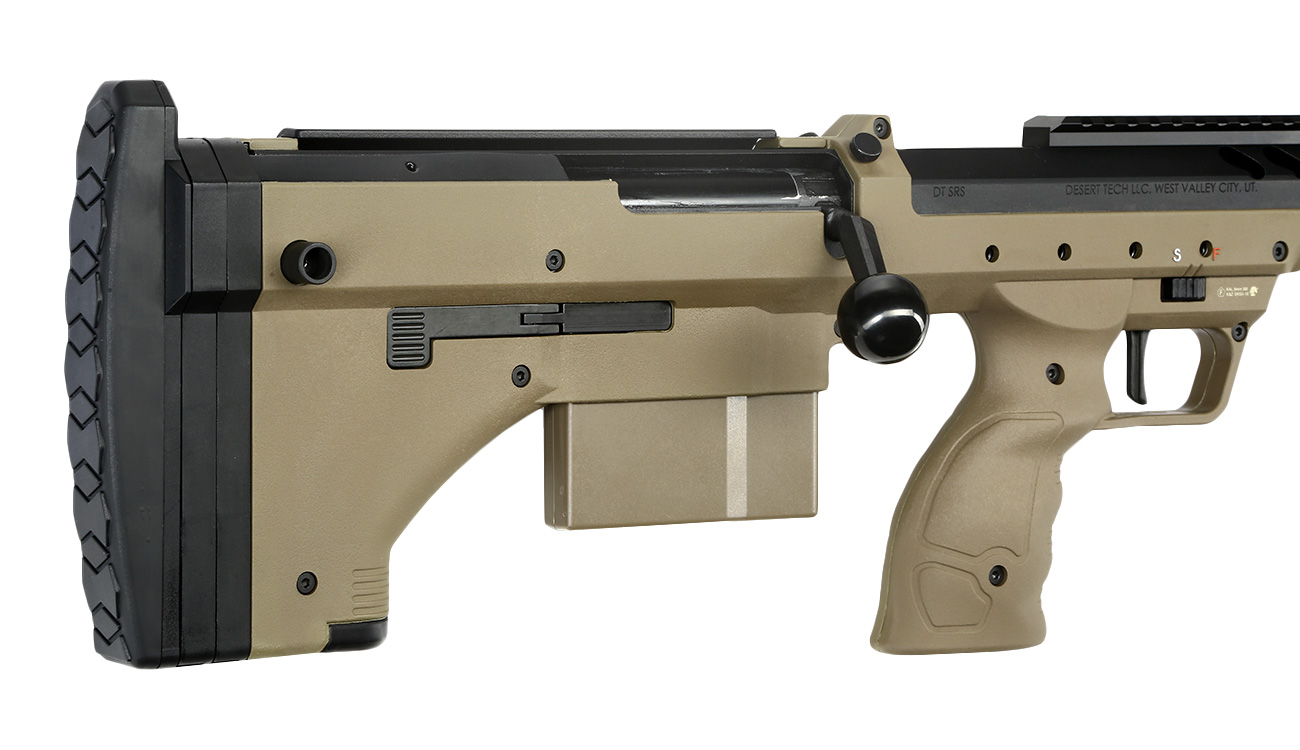 Silverback Desert Tech SRS-A2 / M2 Sport 16 Zoll Pull-Bolt Bullpup Springer 6mm BB Flat Dark Earth Bild 9