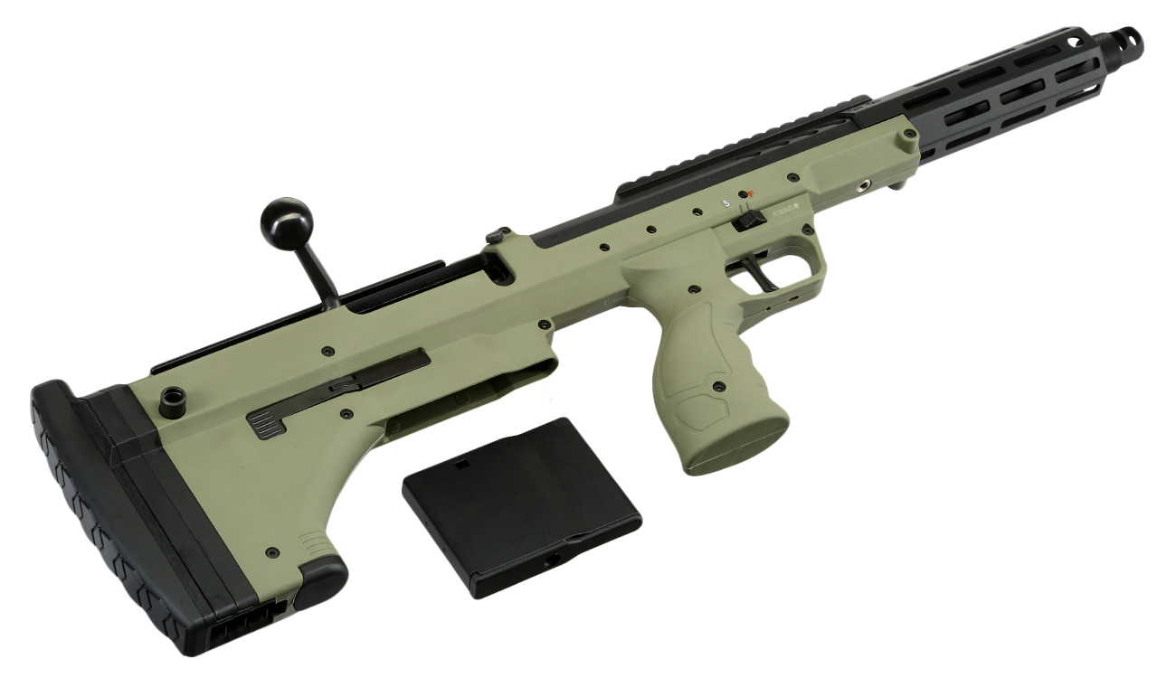 Silverback Desert Tech SRS-A2 / M2 Covert 16 Zoll Pull-Bolt Bullpup Springer 6mm BB oliv Bild 5