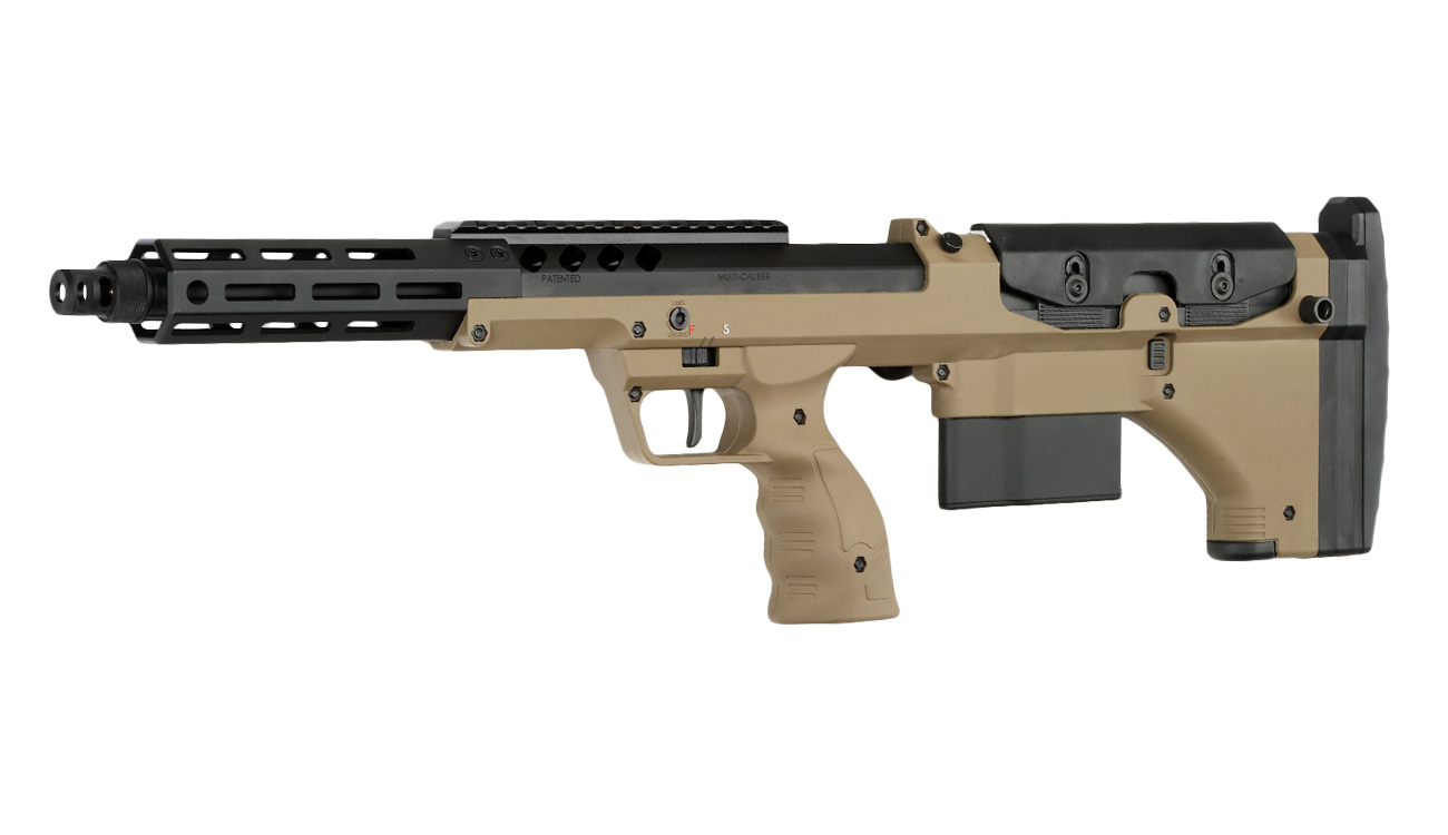 Silverback Desert Tech SRS-A2 / M2 Covert 16 Zoll Pull-Bolt Bullpup Springer 6mm BB Flat Dark Earth