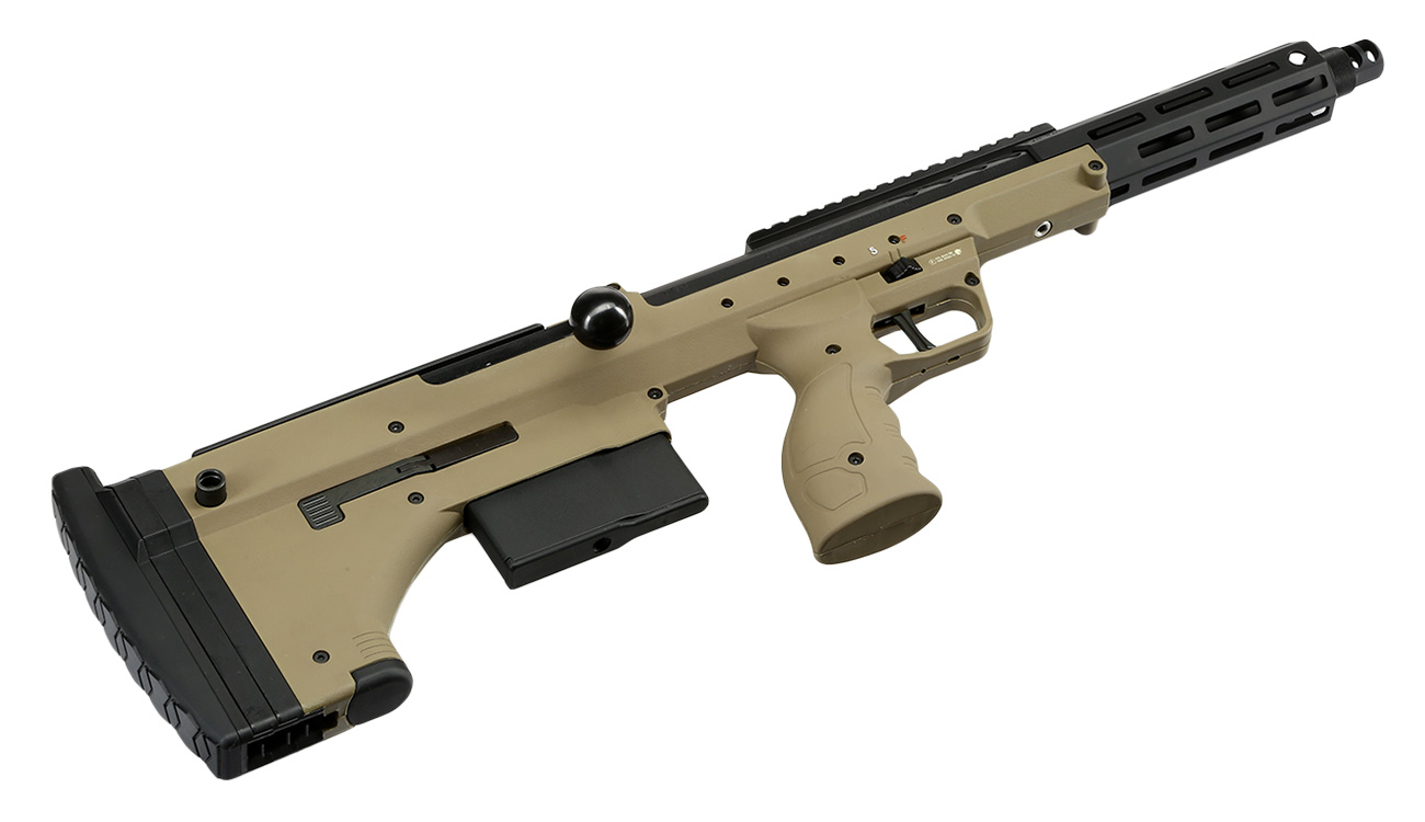 Silverback Desert Tech SRS-A2 / M2 Covert 16 Zoll Pull-Bolt Bullpup Springer 6mm BB Flat Dark Earth Bild 4