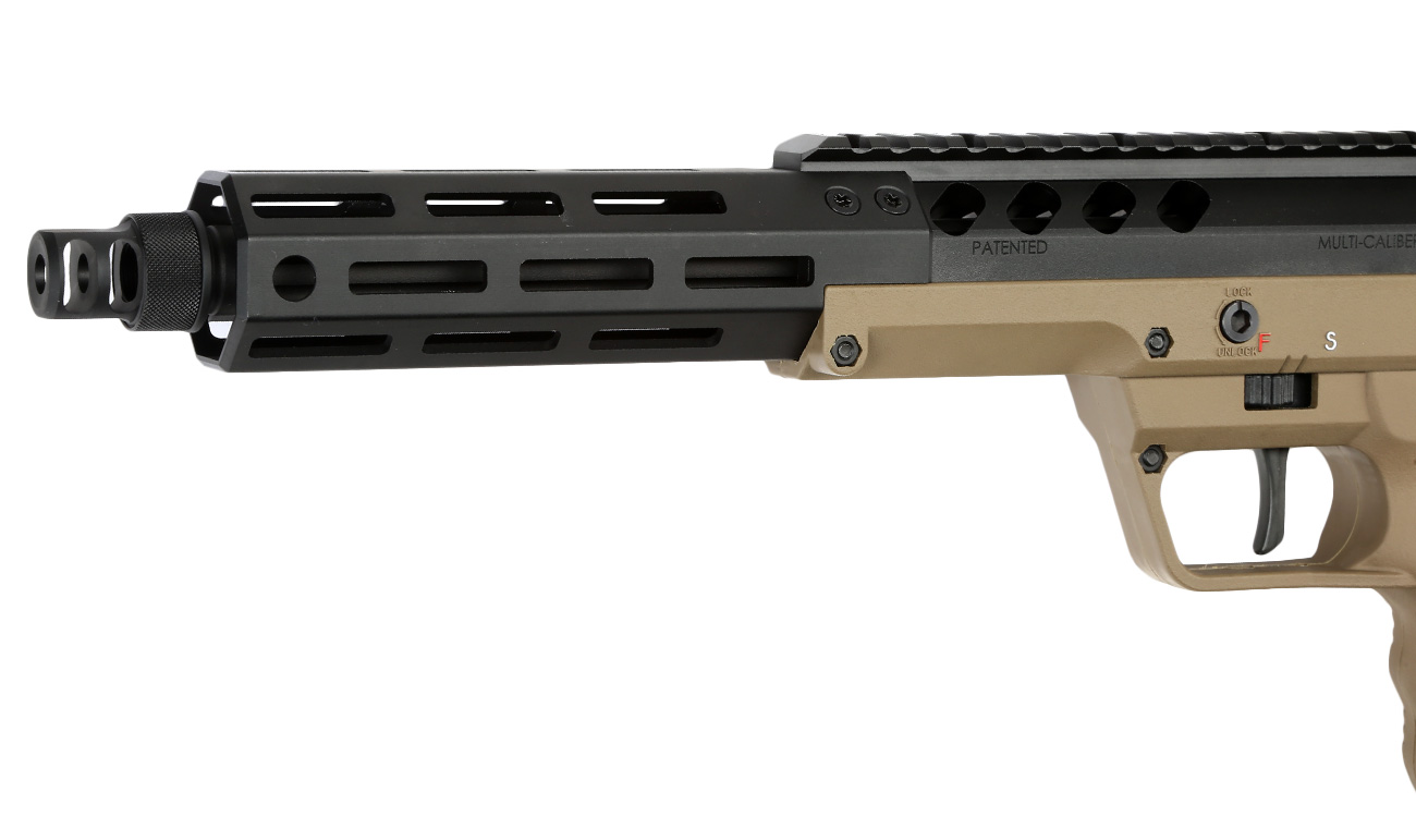 Silverback Desert Tech SRS-A2 / M2 Covert 16 Zoll Pull-Bolt Bullpup Springer 6mm BB Flat Dark Earth Bild 6