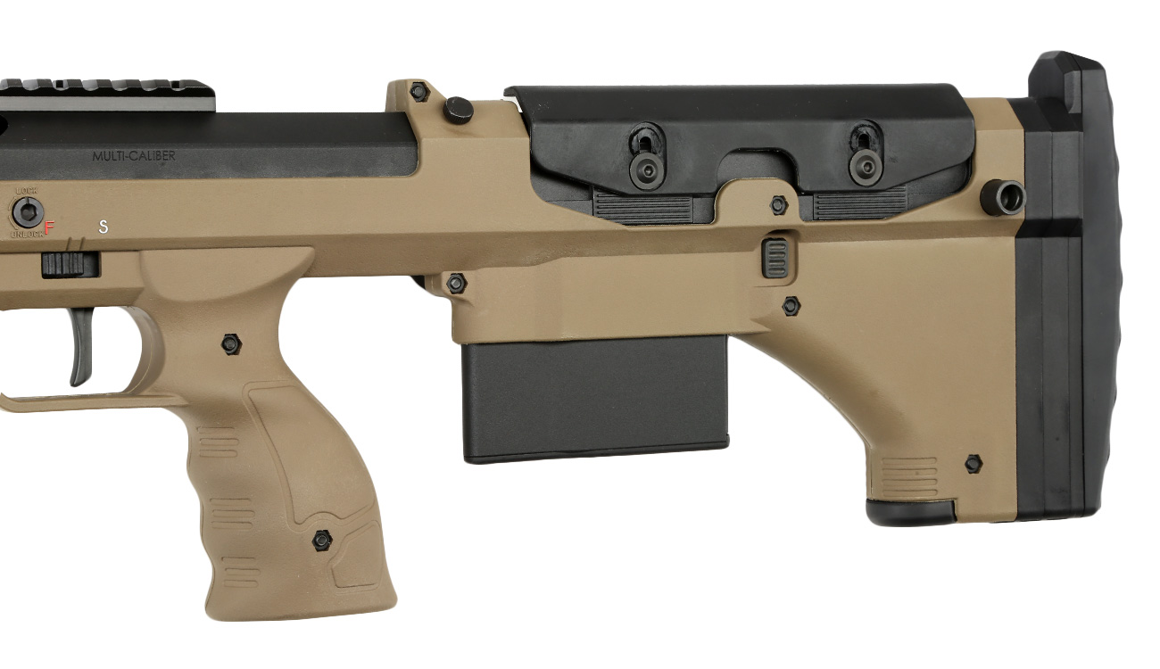 Silverback Desert Tech SRS-A2 / M2 Covert 16 Zoll Pull-Bolt Bullpup Springer 6mm BB Flat Dark Earth Bild 7