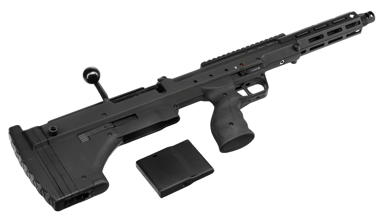 Silverback Desert Tech SRS-A2 / M2 Covert 16 Zoll Pull-Bolt Bullpup Springer 6mm BB schwarz Bild 5