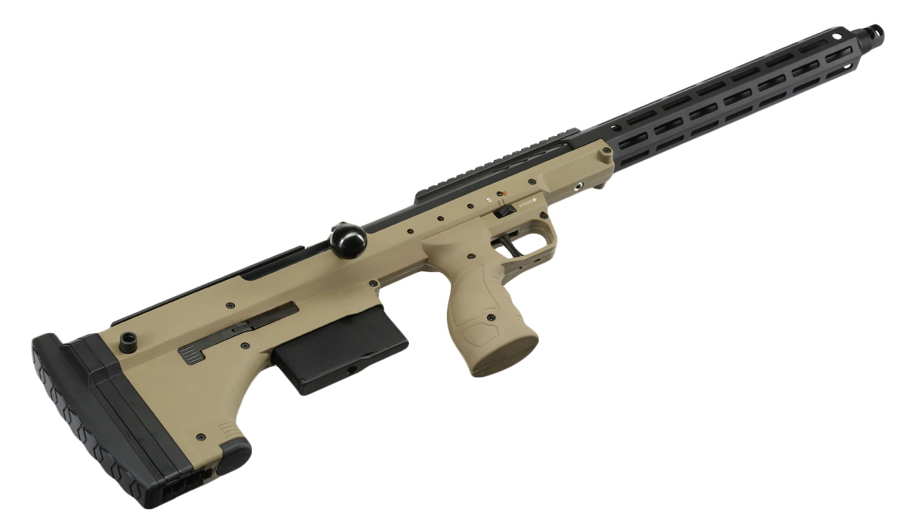 Silverback Desert Tech SRS-A2 / M2 Covert 22 Zoll Pull-Bolt Bullpup Springer 6mm BB Flat Dark Earth Bild 4