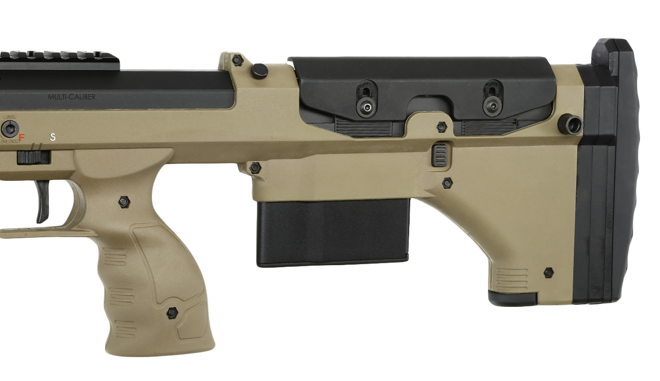 Silverback Desert Tech SRS-A2 / M2 Covert 22 Zoll Pull-Bolt Bullpup Springer 6mm BB Flat Dark Earth Bild 7