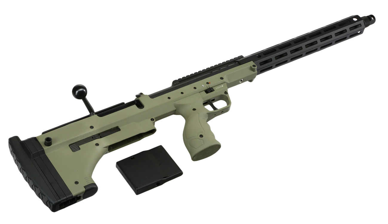 Silverback Desert Tech SRS-A2 / M2 Covert 22 Zoll Pull-Bolt Bullpup Springer 6mm BB oliv Bild 5