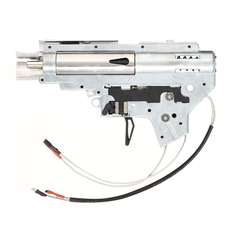 APS V2 / No.2 8mm Silver Edge Complete Gearbox M110 - Kabel hinten - silber Bild 1
