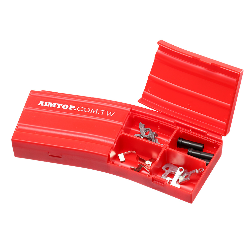 AIM Top M4 Magazin-Style Sortierbox / Accessory Box rot