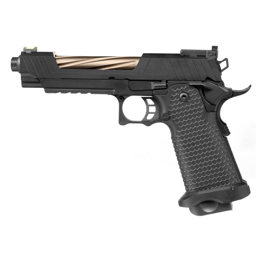 Jag Arms Hi-Capa 5.1 GMX 1.0 Vollmetall GBB 6mm BB schwarz / bronze Bild 1