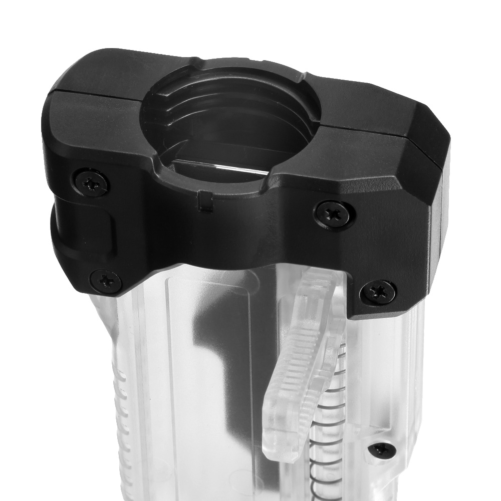 Satellite High Bullet BB Loader Plus Speedloader f. M4 AEG / S-AEG / GBB Magazine transparent Bild 5