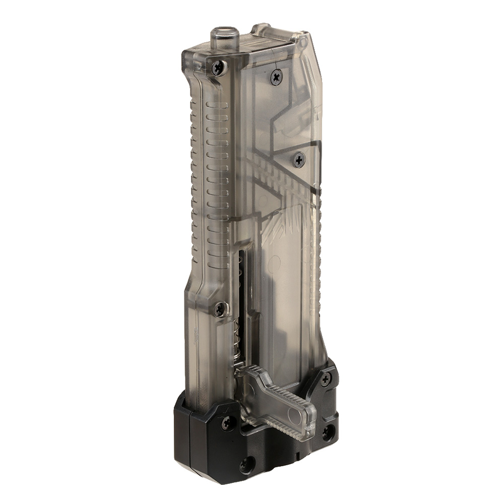 Satellite High Bullet BB Loader Plus Speedloader f. M4 AEG / S-AEG / GBB Magazine rauch-transparent Bild 3