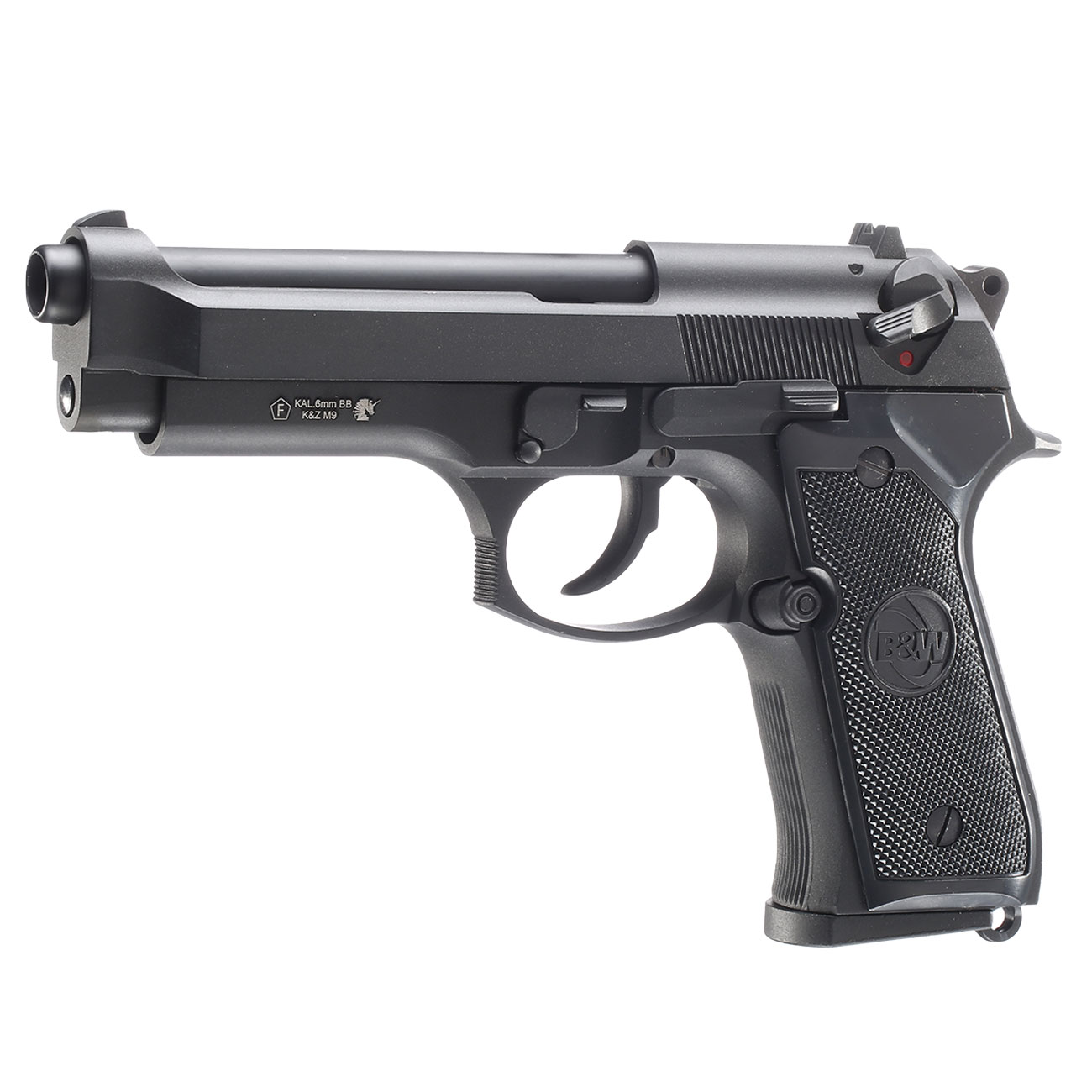 B&W Airsoft M9 Vollmetall GBB 6mm BB schwarz