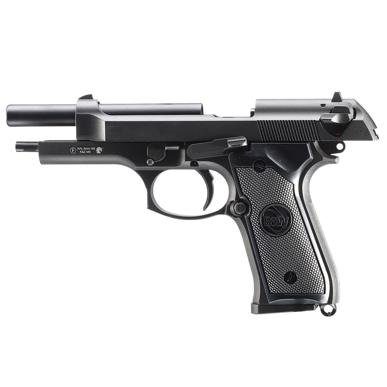 B&W Airsoft M9 Vollmetall GBB 6mm BB schwarz Bild 2