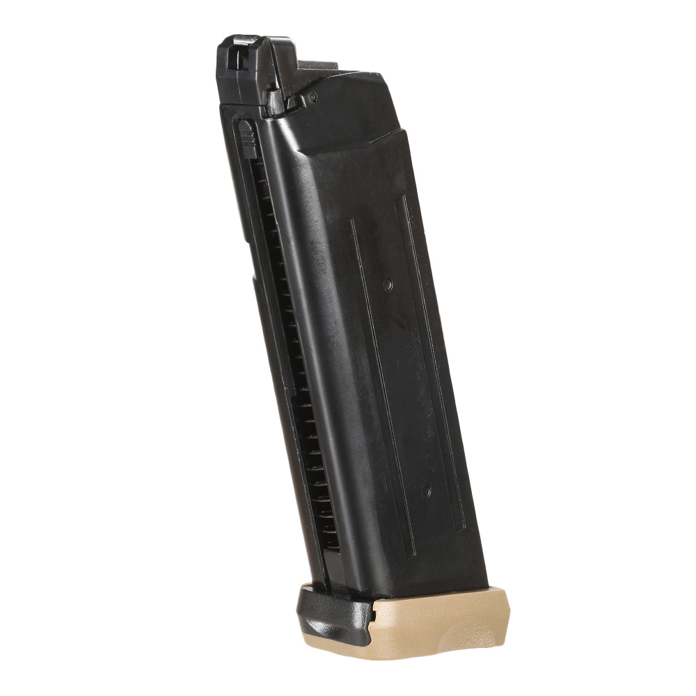 APS ACP - Action Combat Pistol GBB Magazin 23 Schuss tan - CO2-Version