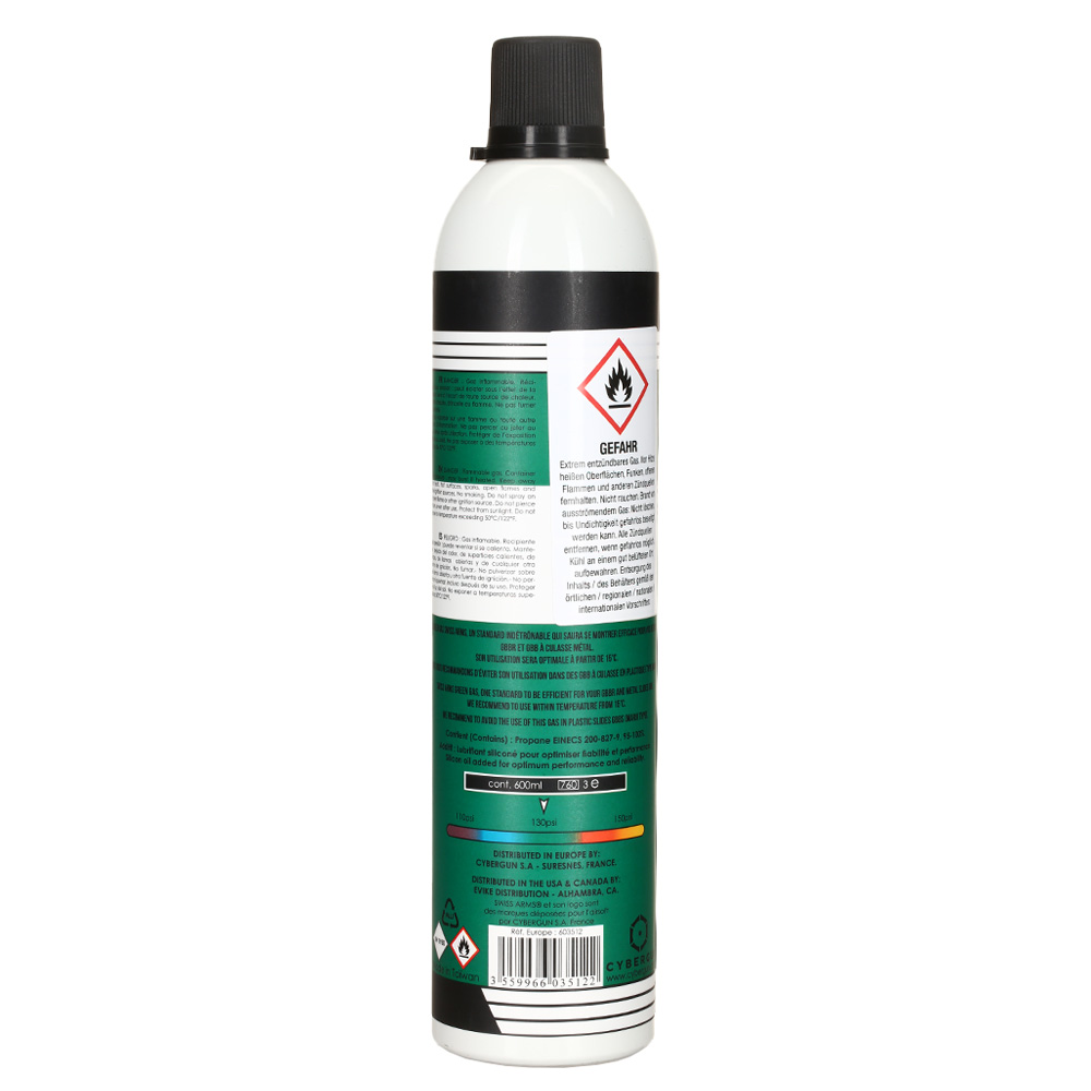 Swiss Arms 130 PSI Performance Green Gas mit Silikonanteil 600ml Bild 1