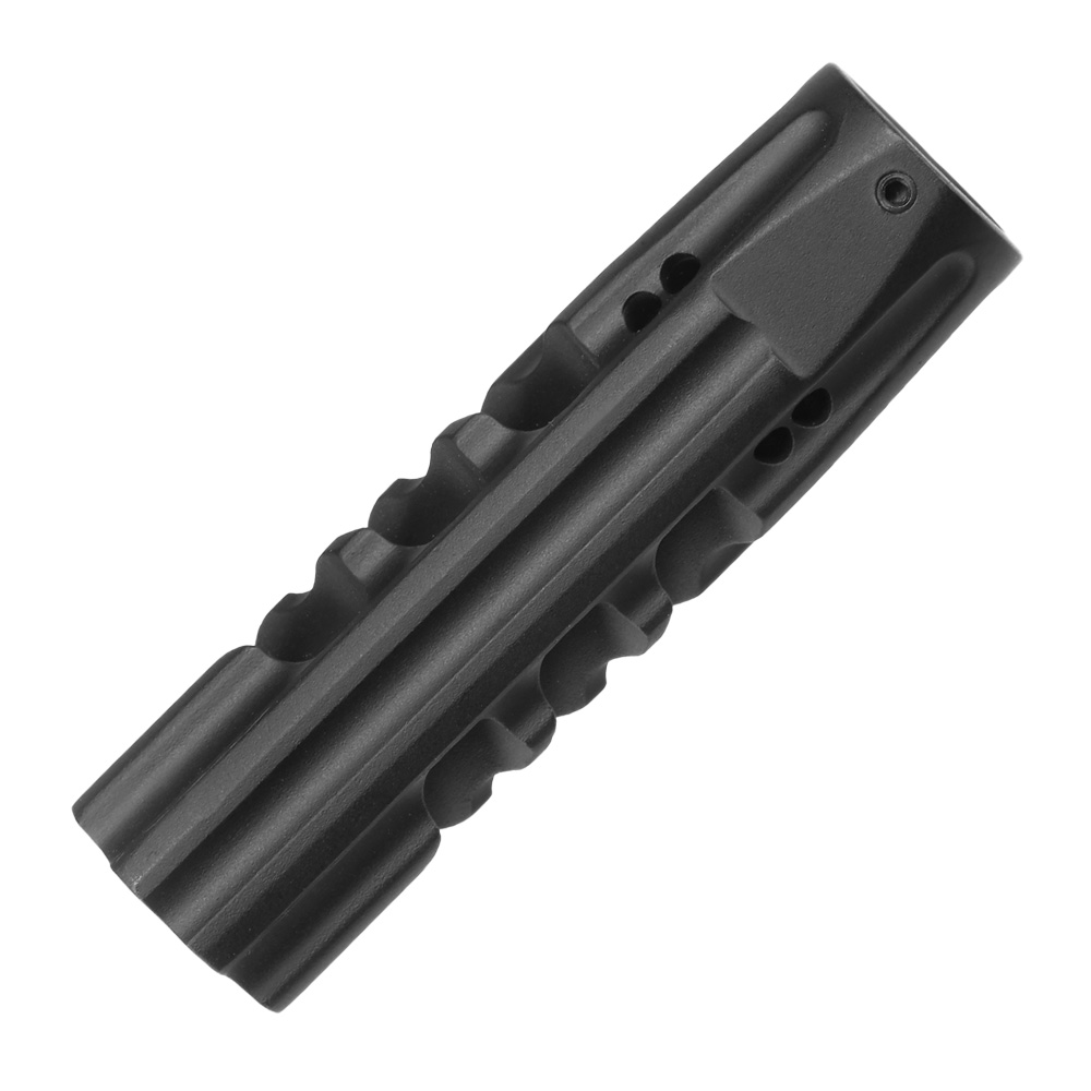 APS / EMG F1 Firearms Dragon Slay CNC Aluminium Flash-Hider schwarz 14mm- Bild 2