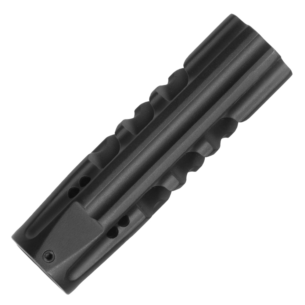 APS / EMG F1 Firearms Dragon Slay CNC Aluminium Flash-Hider schwarz 14mm- Bild 3