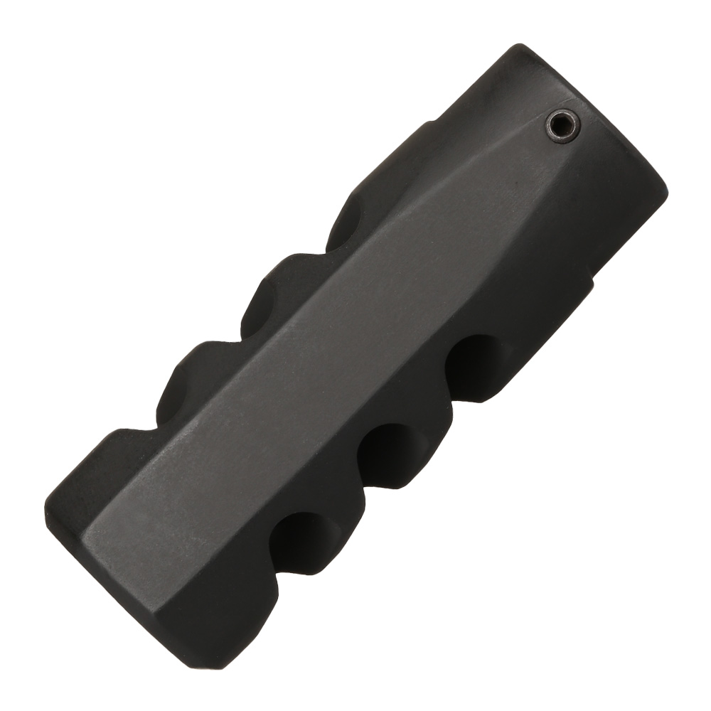 APS / EMG F1 Firearms CMB Flat Faced CNC Aluminium Flash-Hider schwarz 14mm- Bild 2