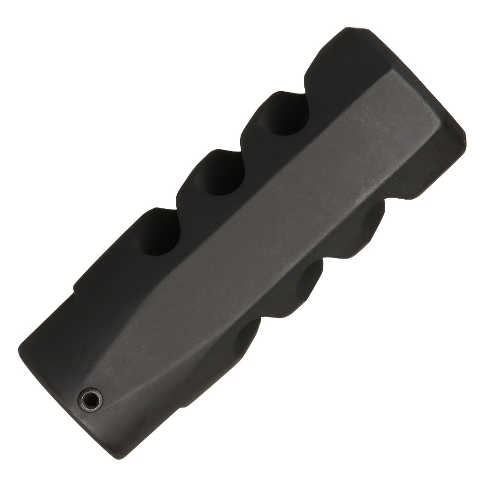 APS / EMG F1 Firearms CMB Flat Faced CNC Aluminium Flash-Hider schwarz 14mm- Bild 3