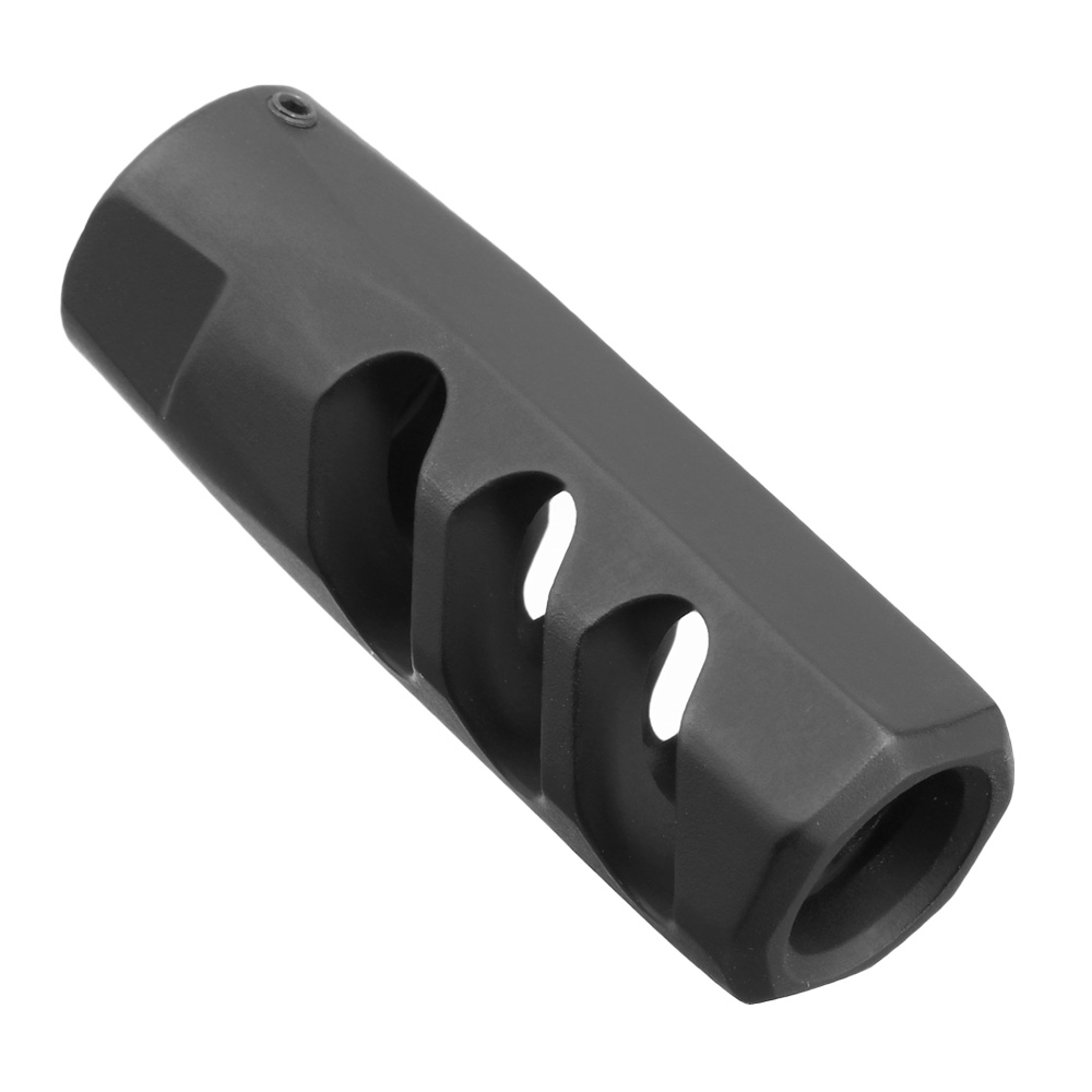 APS / EMG F1 Firearms CMB Flat Faced CNC Aluminium Flash-Hider schwarz 14mm- Bild 5