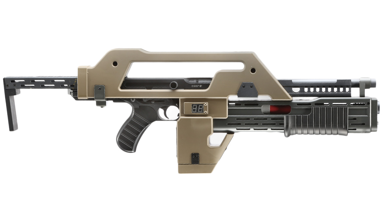 Snow Wolf M41-A Pulse Rifle S-AEG 6mm BB tan Bild 2