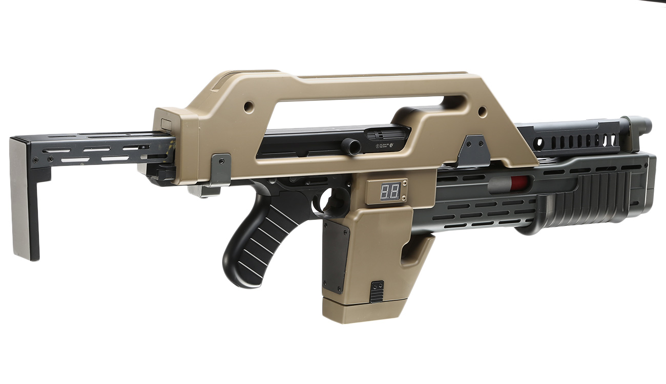 Snow Wolf M41-A Pulse Rifle S-AEG 6mm BB tan Bild 3