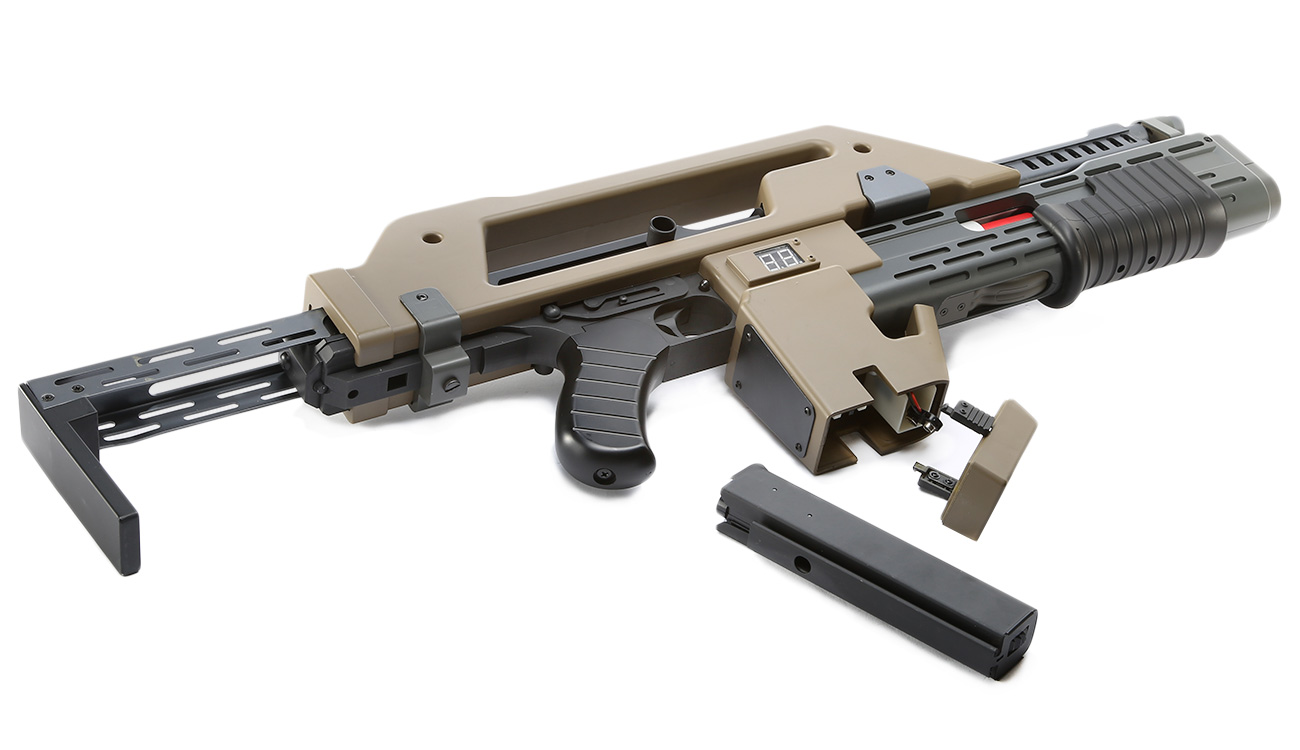 Snow Wolf M41-A Pulse Rifle S-AEG 6mm BB tan Bild 5
