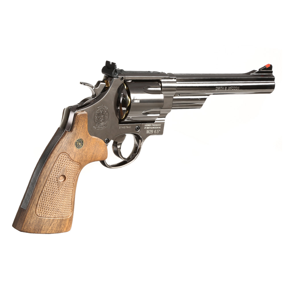 Smith & Wesson Model 29 6,5 Zoll Vollmetall CO2 Revolver 6mm BB Black-Chrome-Finish Bild 3