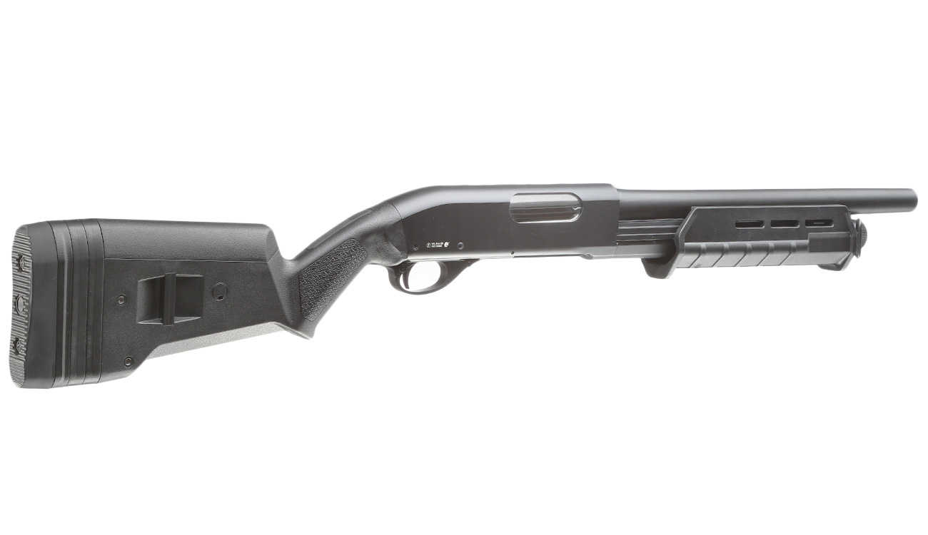 Cyma M870 MP-Style Shotgun Medium-Type Tri-Barrel Vollmetall Springer 6mm BB schwarz Bild 3