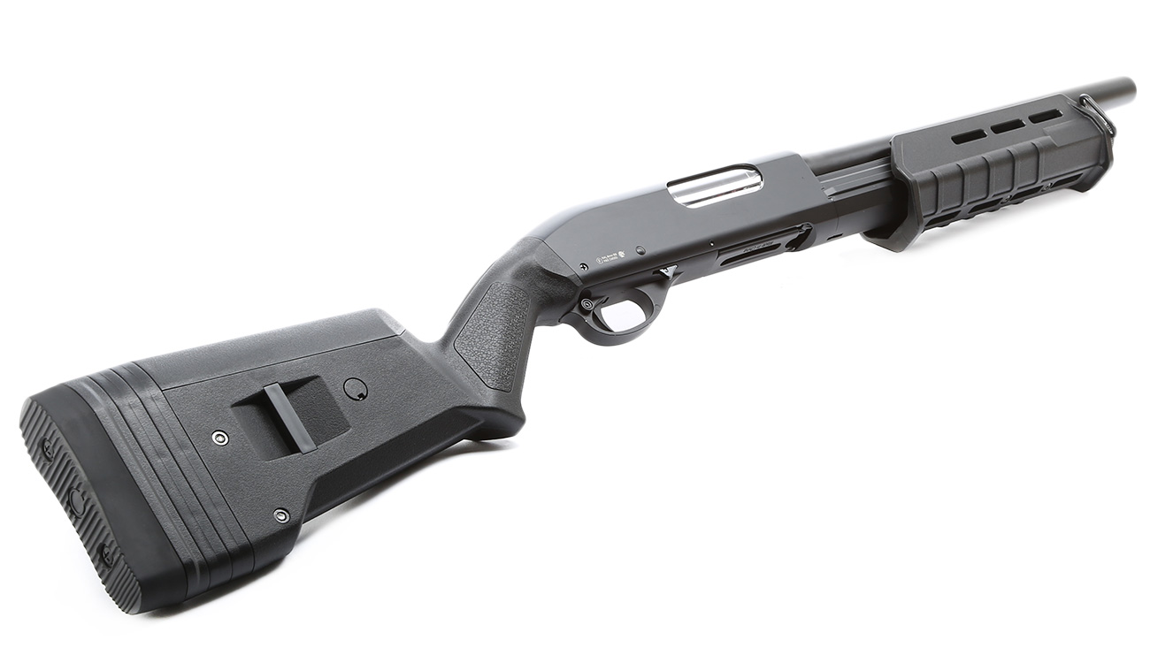 Cyma M870 MP-Style Shotgun Medium-Type Tri-Barrel Vollmetall Springer 6mm BB schwarz Bild 4