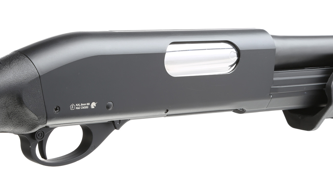 Cyma M870 MP-Style Shotgun Medium-Type Tri-Barrel Vollmetall Springer 6mm BB schwarz Bild 1