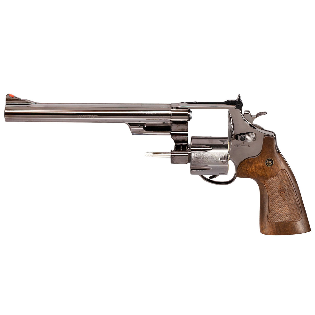 Smith & Wesson Model 29 8 3/8 Zoll Vollmetall CO2 Revolver 6mm BB Black-Chrome-Finish Bild 2