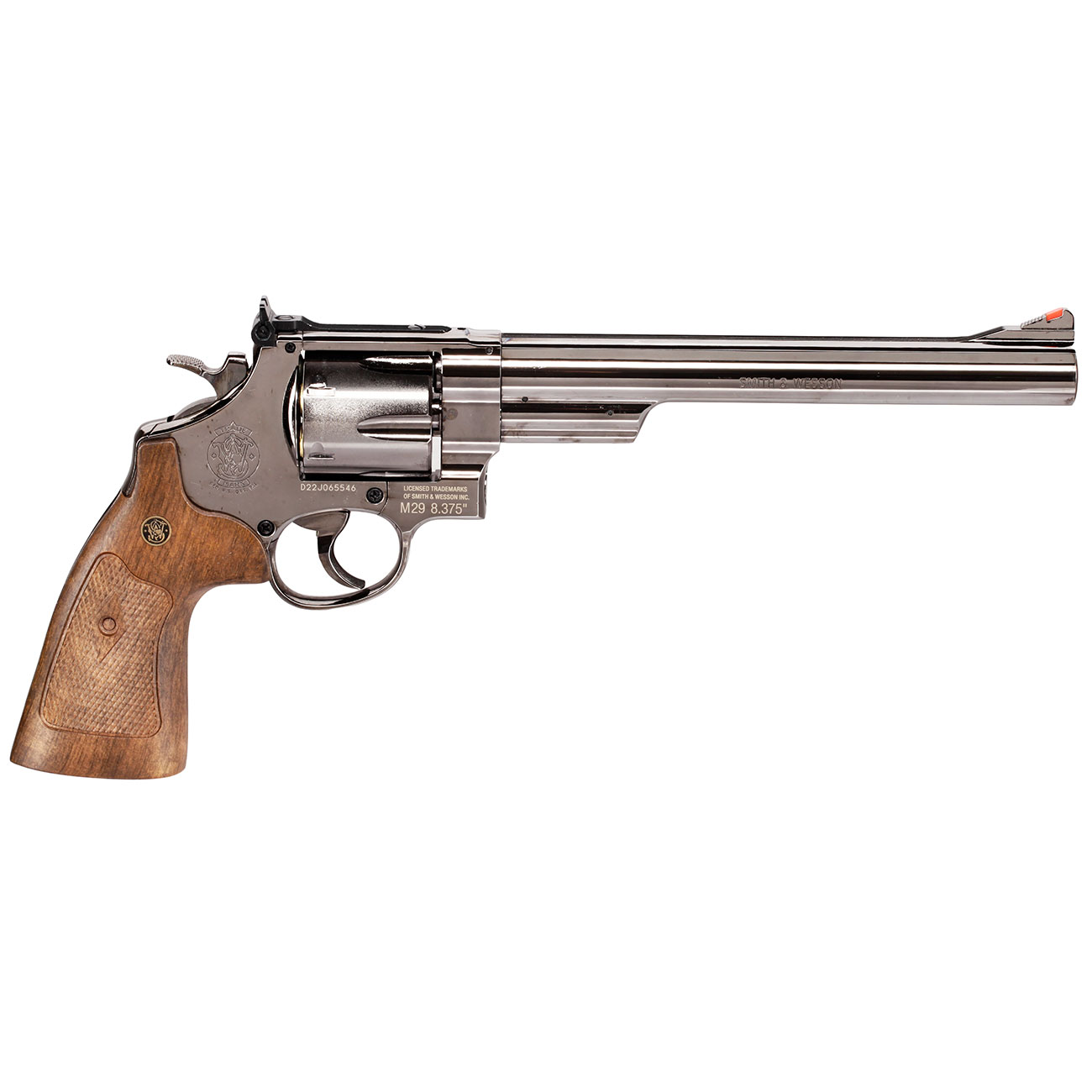 Smith & Wesson Model 29 8 3/8 Zoll Vollmetall CO2 Revolver 6mm BB Black-Chrome-Finish Bild 3