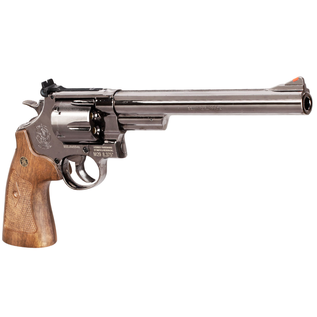 Smith & Wesson Model 29 8 3/8 Zoll Vollmetall CO2 Revolver 6mm BB Black-Chrome-Finish Bild 8
