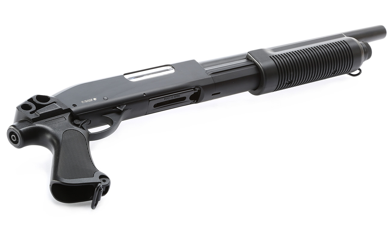 Cyma M870 Combat Shotgun Short-Type Tri-Barrel Vollmetall Springer 6mm BB schwarz Bild 4