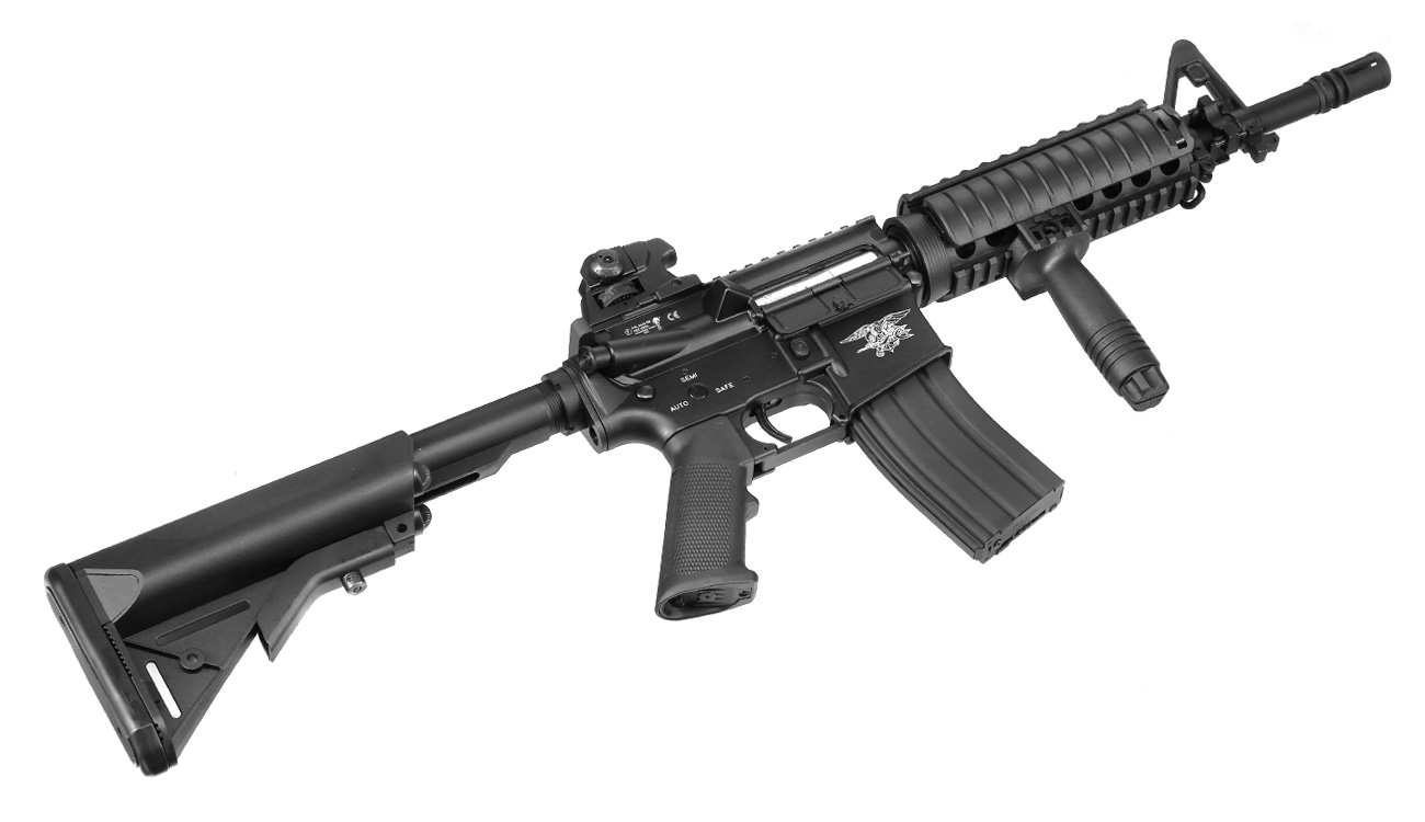 SRC M4 CQB Vollmetall Ace-Line GEN3 S-AEG 6mm BB schwarz Bild 5