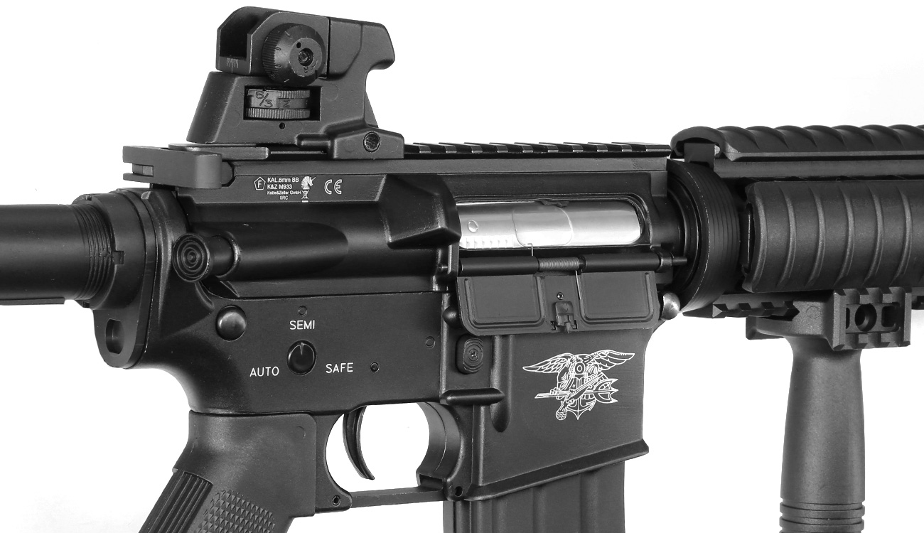 SRC M4 CQB Vollmetall Ace-Line GEN3 S-AEG 6mm BB schwarz Bild 8