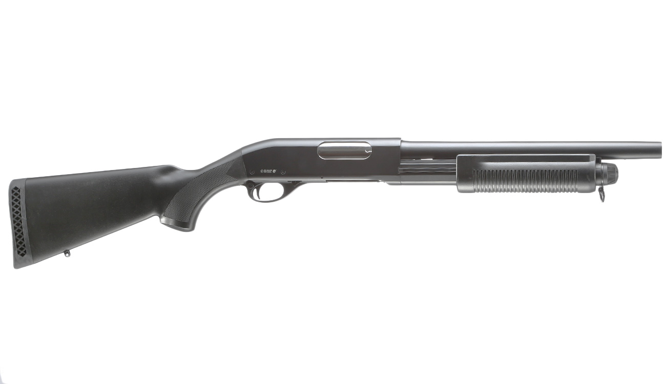 Cyma M870 Sheriff Shotgun Medium-Type Tri-Barrel Vollmetall Springer 6mm BB schwarz Bild 2