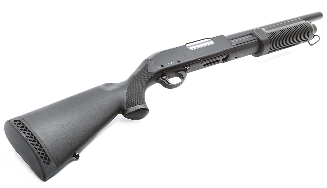 Cyma M870 Sheriff Shotgun Medium-Type Tri-Barrel Vollmetall Springer 6mm BB schwarz Bild 4