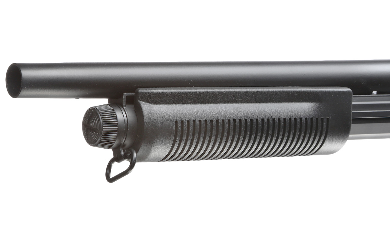 Cyma M870 Sheriff Shotgun Medium-Type Tri-Barrel Vollmetall Springer 6mm BB schwarz Bild 6
