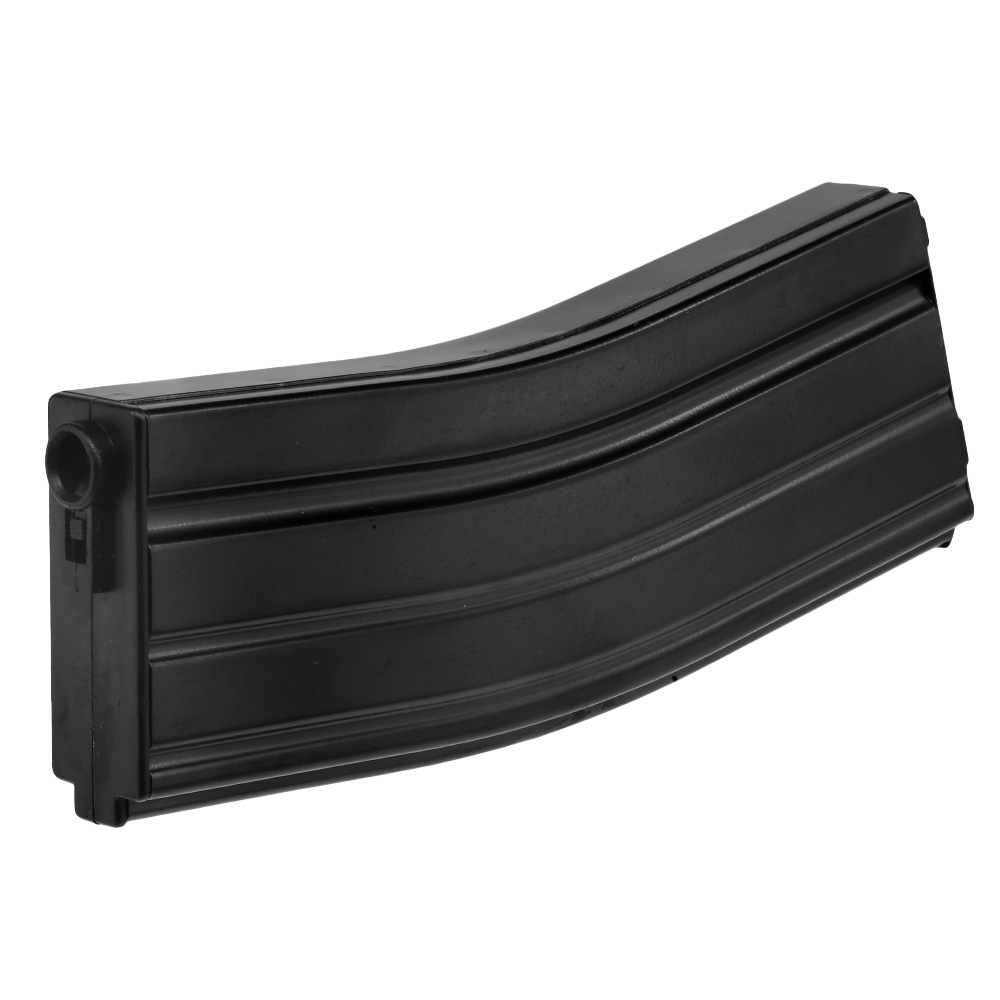 D-Day M4 / M16 Standard DMag Silent Style Stahlblech-Magazin MilSim / Mid-Cap 30 / 130 Schuss schwarz